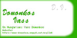 domonkos vass business card